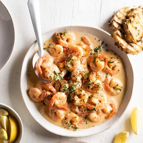CREAMY GARLIC PRAWN